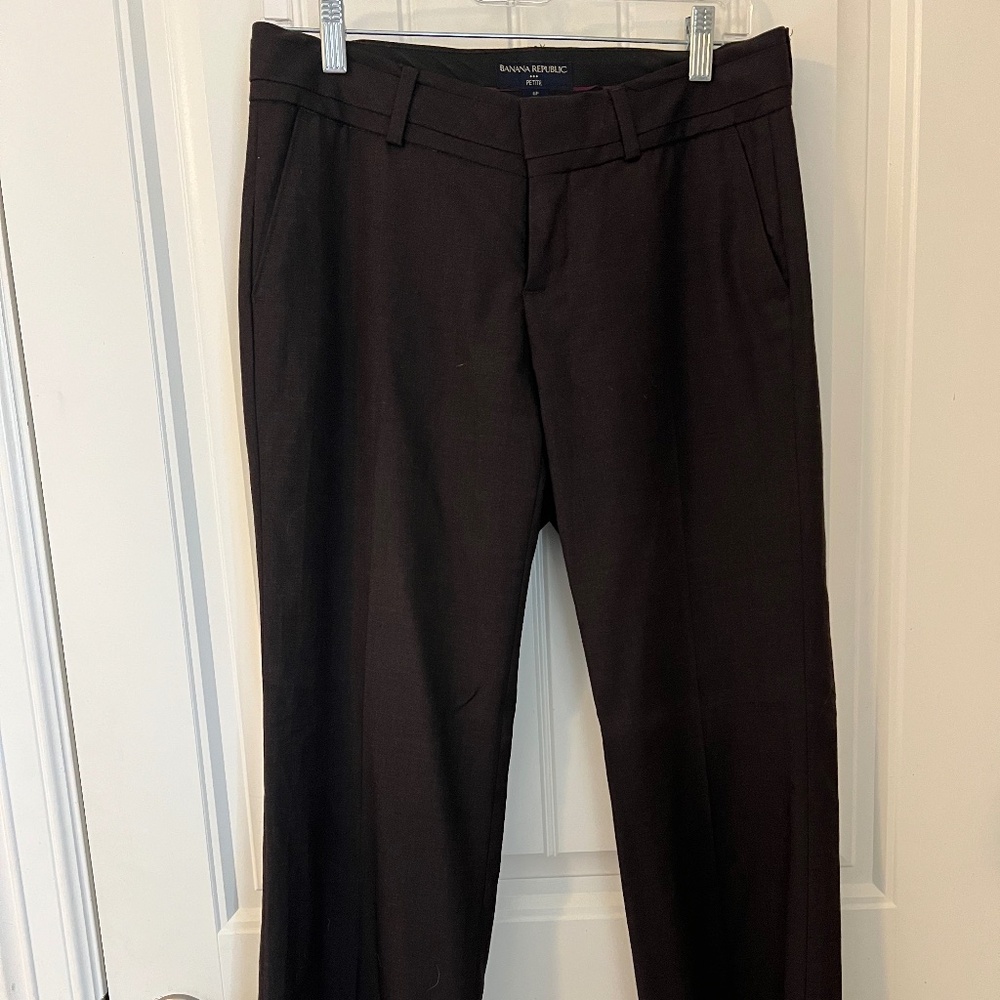 Banana Republic Brown Straight Legged Pant, Size 6 Petite